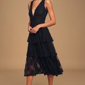 Lulus lace midi dress